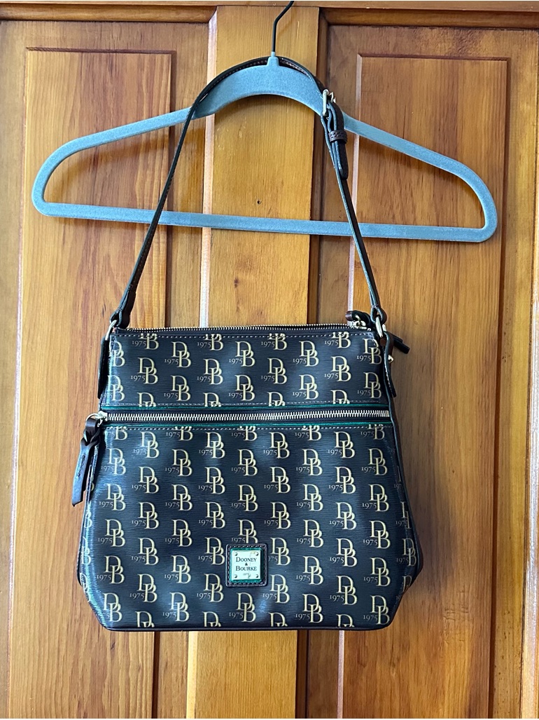 Dooney & Bourke Black Db Signature Crossbody Bag